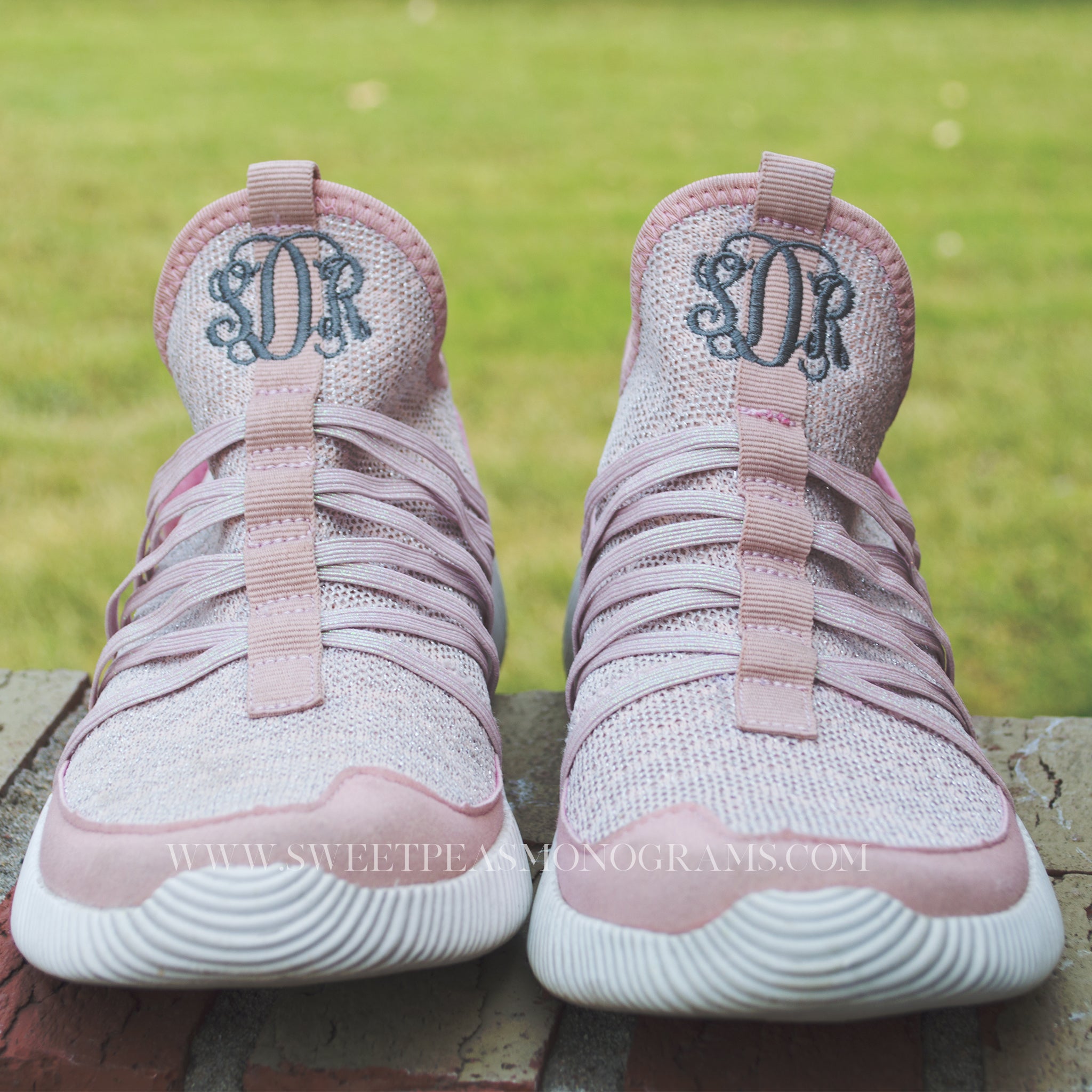 monogrammed tennis shoes