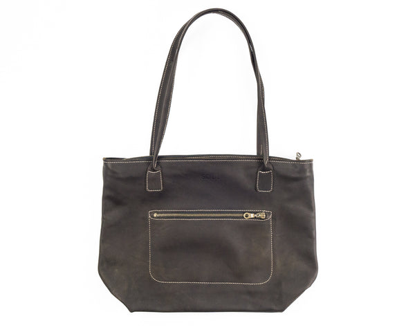 Zip Tote with external Pocket