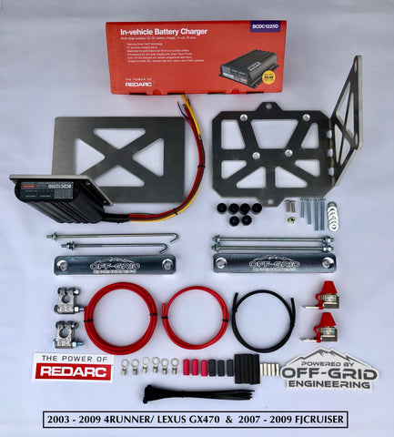 Redarc Oge Complete Dual Battery System With Dc To Dc Charging