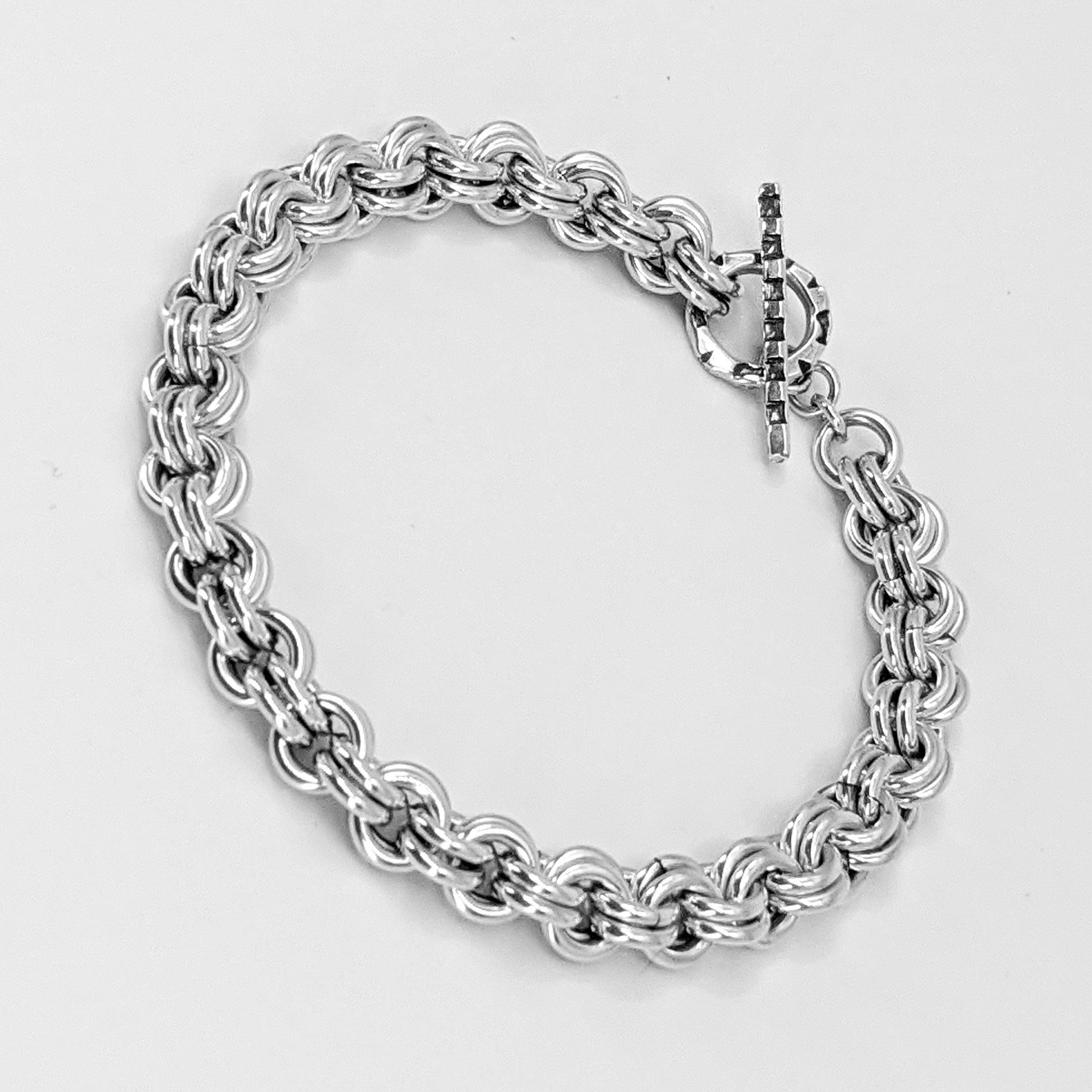 Buy online Silver Crystal Chain Bracelet from fashion jewellery for Women  by Bling Beautiful Accessories for ₹800 at 47% off | 2024 Limeroad.com