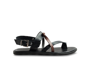 leather sandals by dmodot Pelle Nera