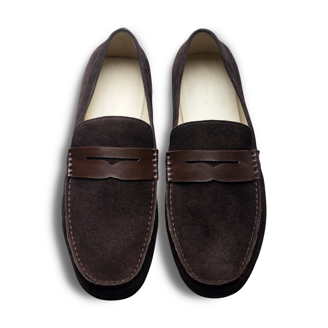 Leggero Bruno | Brown Leather Loafer for Men | dmodot