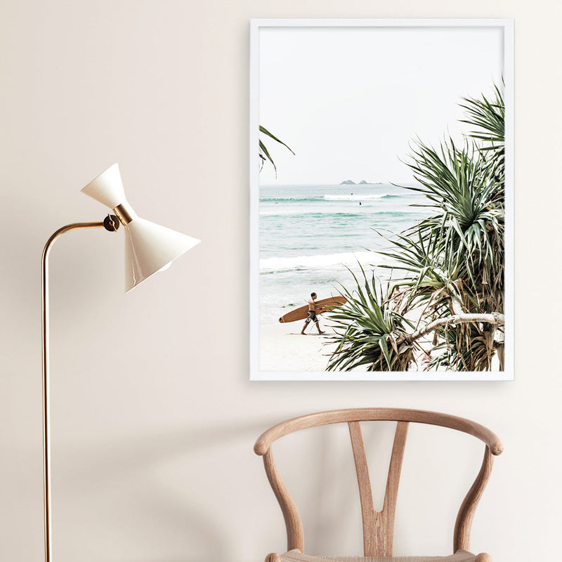 Byron Bay Longboarder Photo Wall Art Print | The Print Emporium® Store