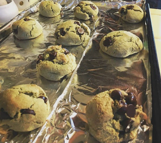 Matcha Choc Chips Cookies is made in Paleo-style. It's sugar and gluten-free, makes it healthier and still the delicious treats for you and loved ones