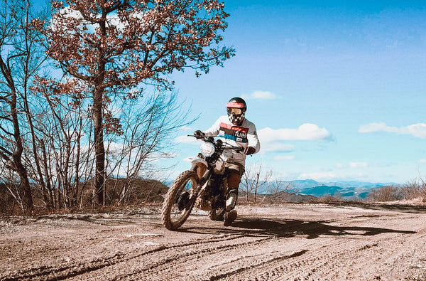 Riding a bike with aramid gear