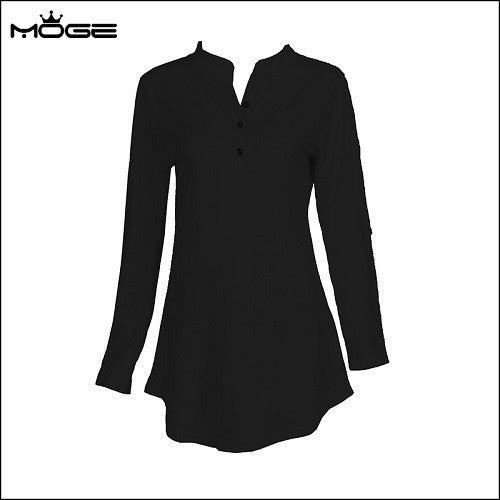  MOGE  women sweater winter dresses v neck fashion warm 