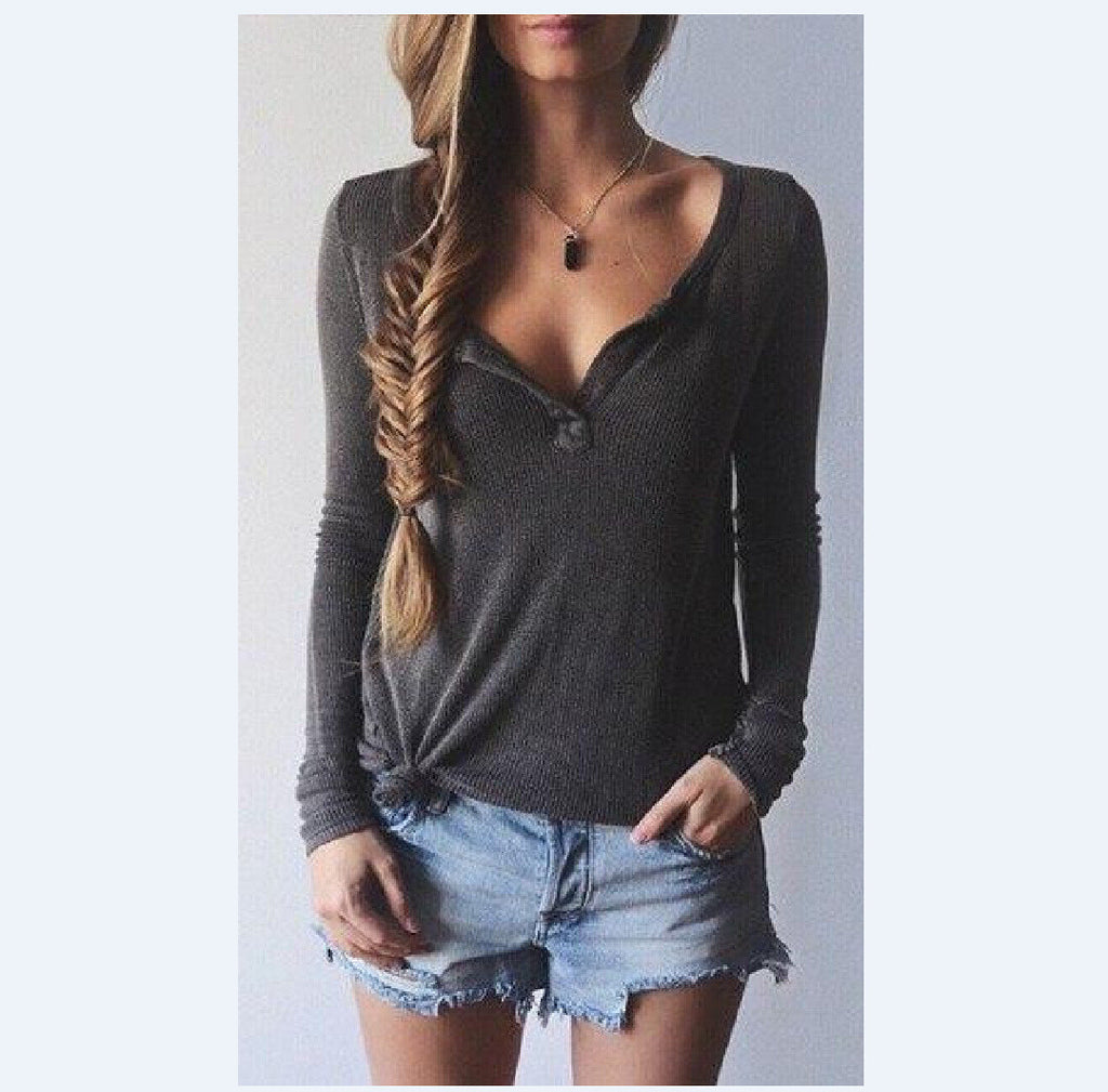 Women Knitted Winter Autumn Sex Pullover V Neck Solid Sweater Sueter C Vietees Shop Online