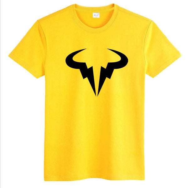 Nadal Shirt Raqueta Tennis Rafael Nadal Bull Logo T-shirt New Summer S