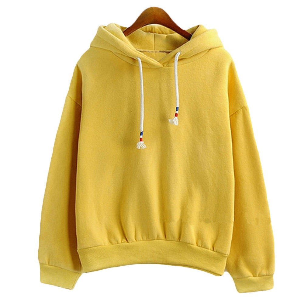 solid yellow hoodie