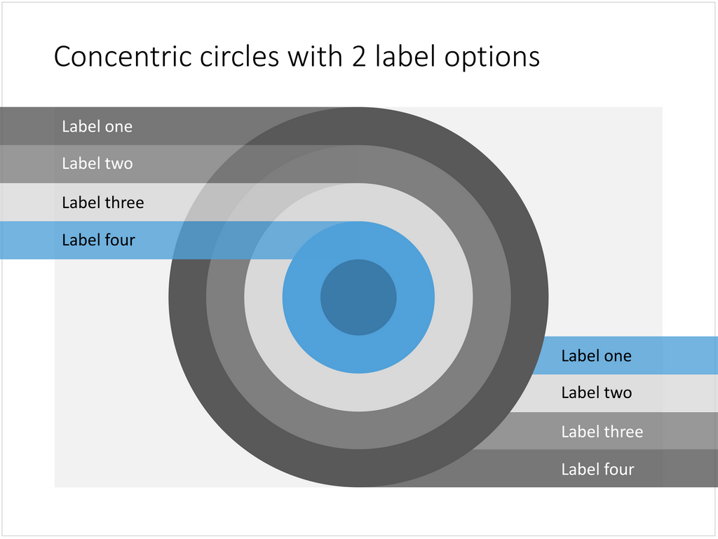 menu layout background circles concentric â€“ SlideMagic PowerPoint slide with