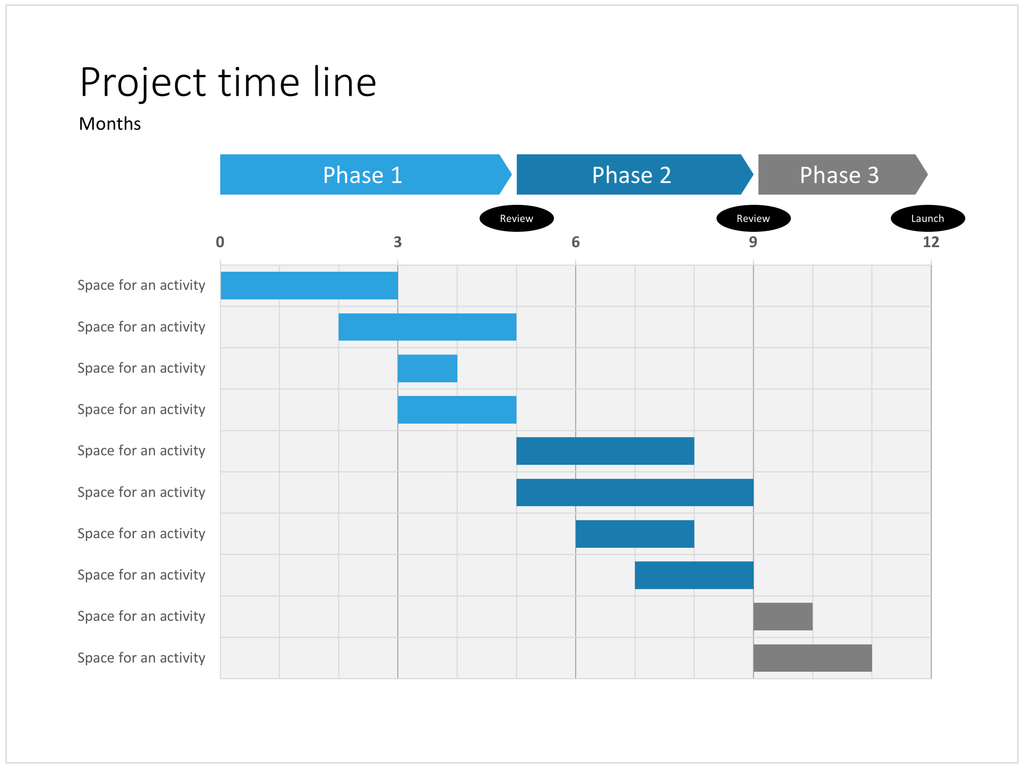 Gantt Chart Keynote Template