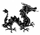 Chinese dragon - black image