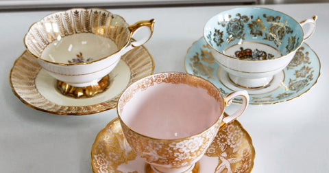 3 pretty tea cups for the health benefits of tea