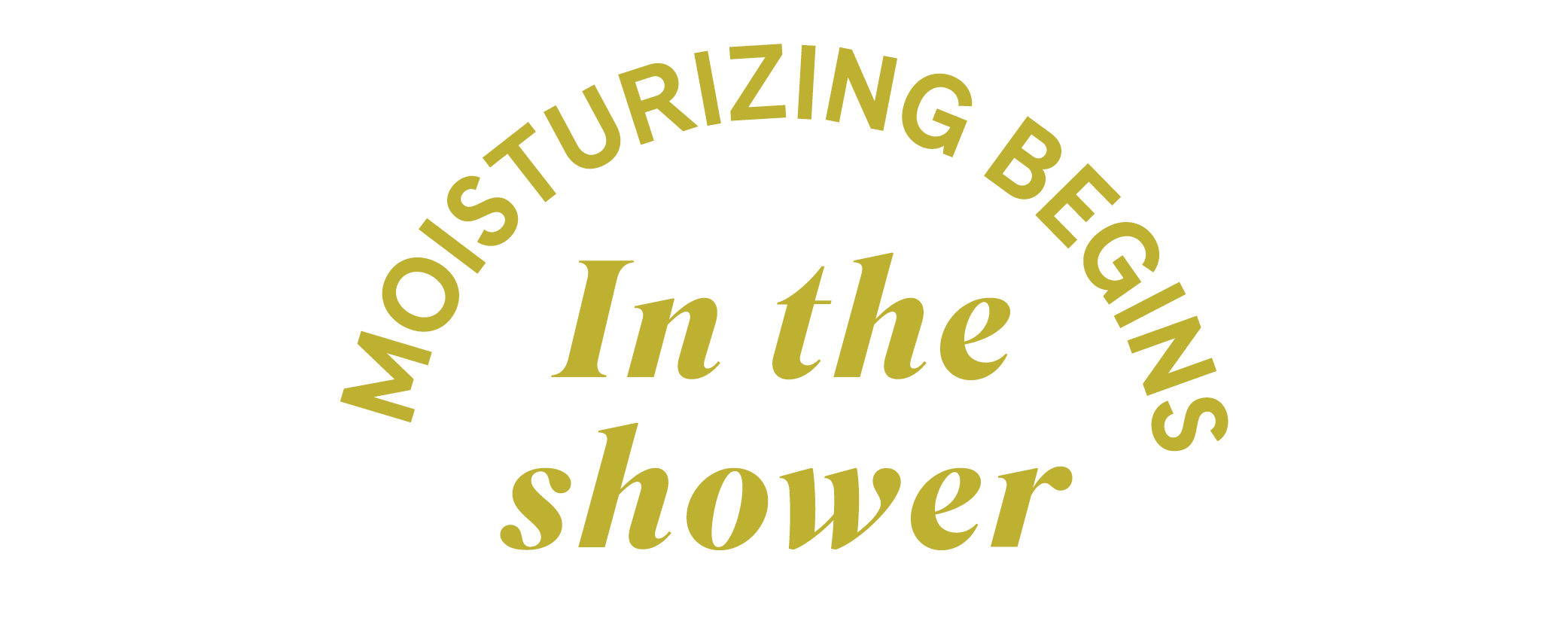 Moisturizing begins in the shower