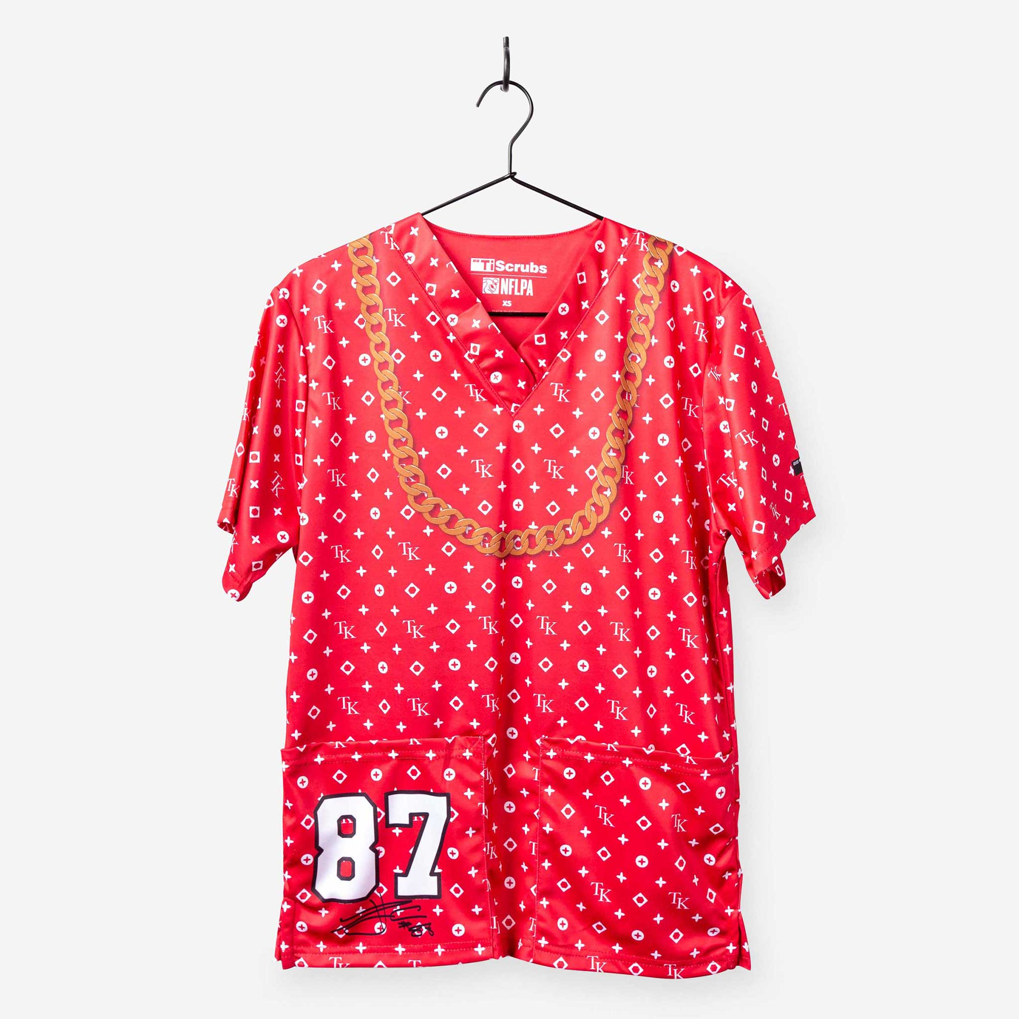 Travis Kelce Scrub Top For Men and Women