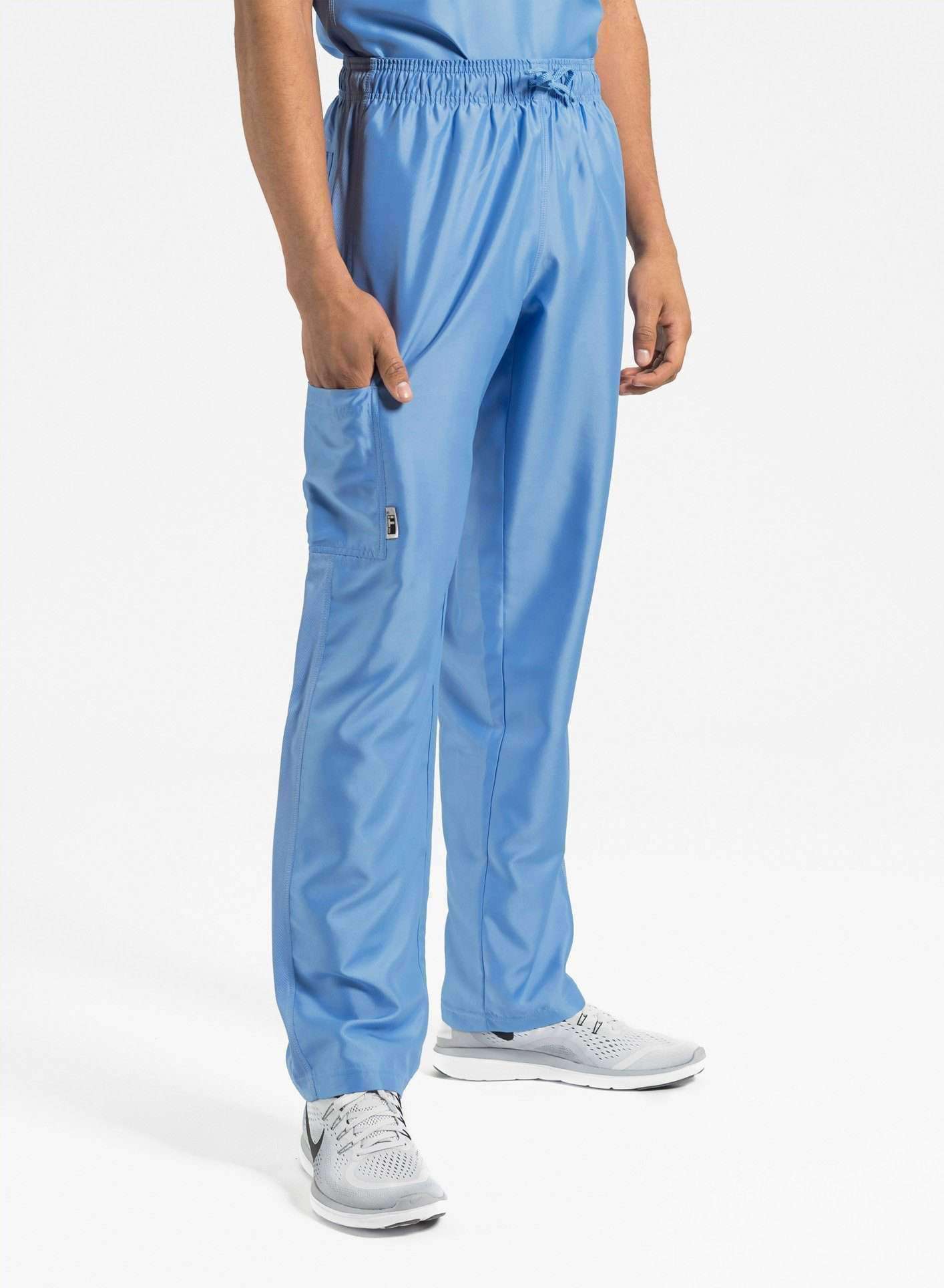 Men S Ceil Blue Scrubs Tagged Red Tiscrubs