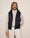 Our blu scuro poliestere Locorotondo giubbotto smanicato - Hover picture