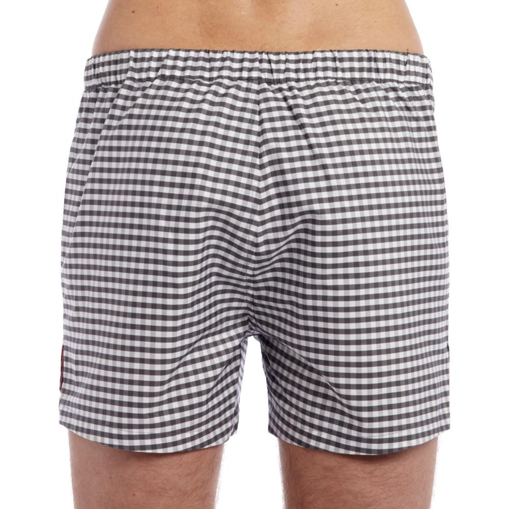 Men’s Designer Underwear | Slim-Fit Boxers Grey Gingham | Pengallan