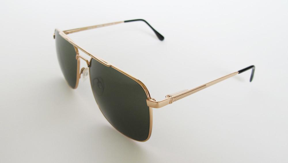 Men's Designer Eyewear | Selima Optique Robert Sunglasses | Gold/Green ...