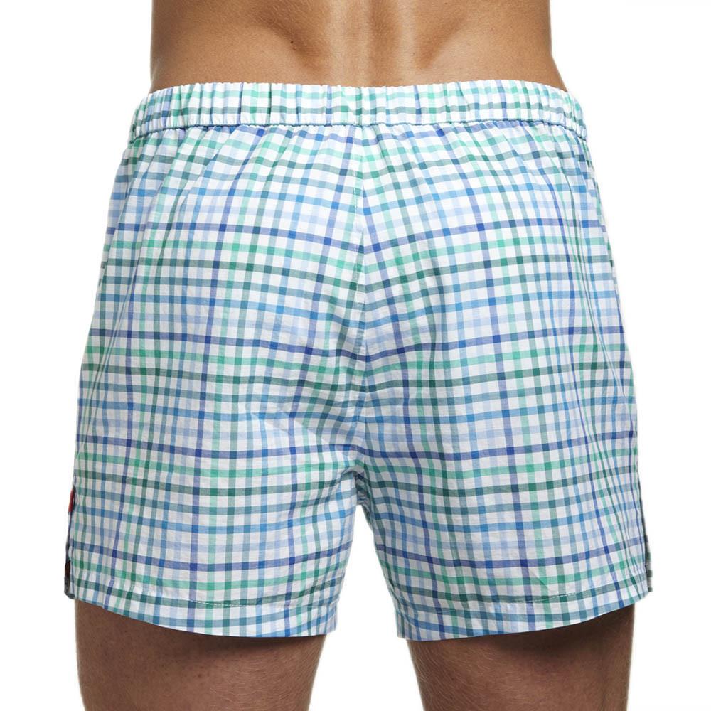Men’s Designer Underwear | Slim-Fit Boxers Blue/Green Tattersall ...