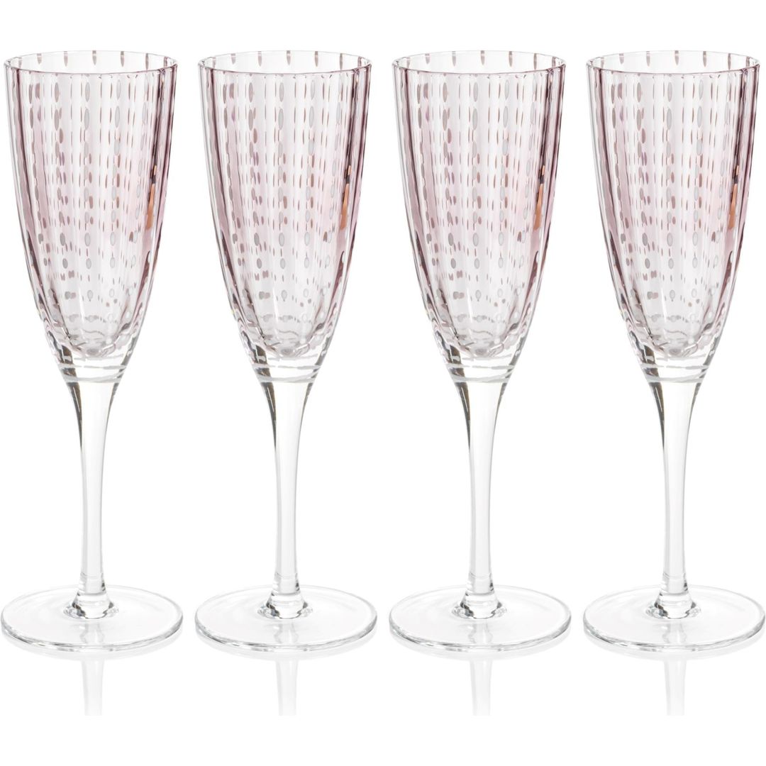 Barletta Bubble Tumbler Glasses Set of 4 by Zodax