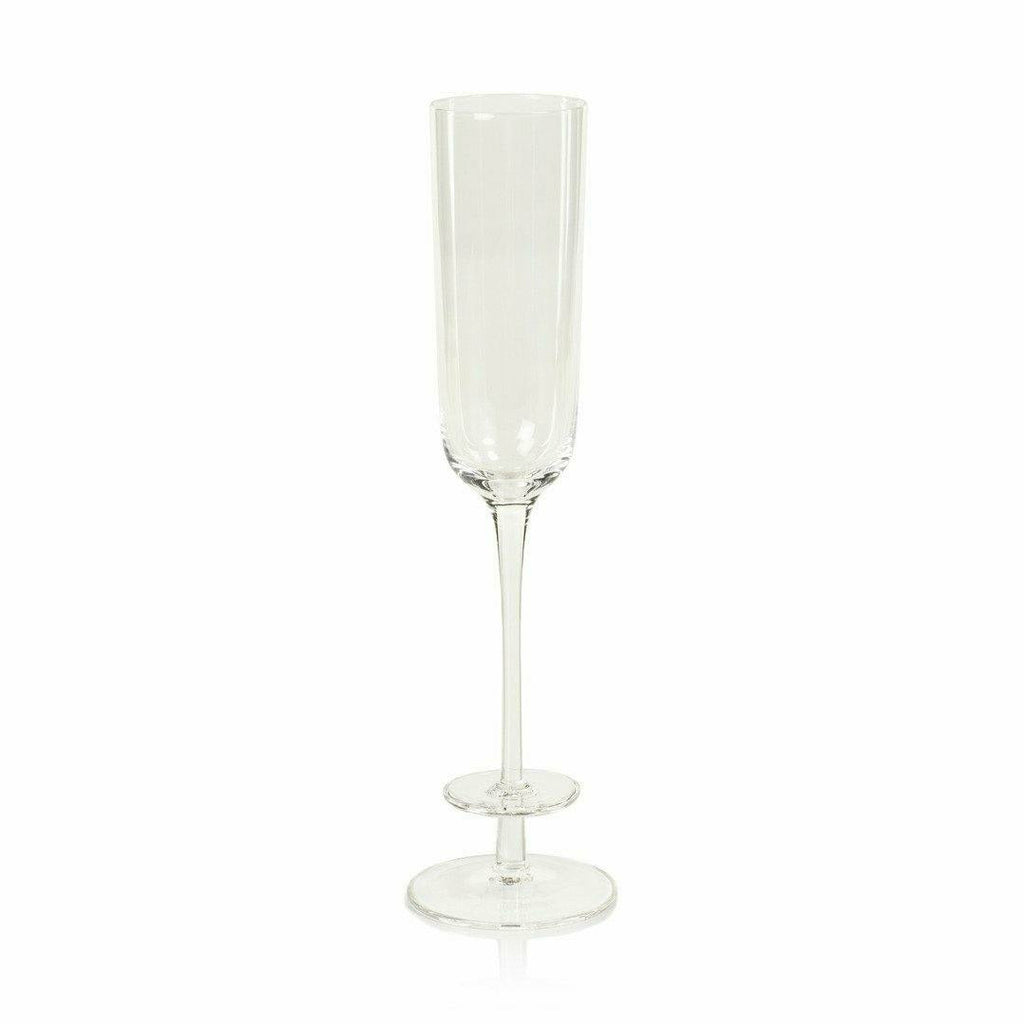 Cesena Optic Champagne Flutes Set of 4 by Zodax