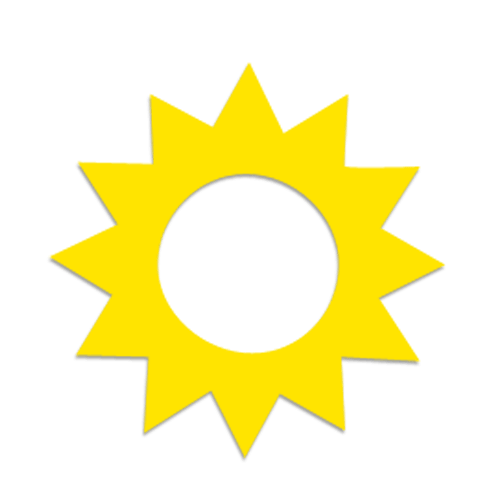 Sunburst Tanning Stickers 100 pack (not a roll)