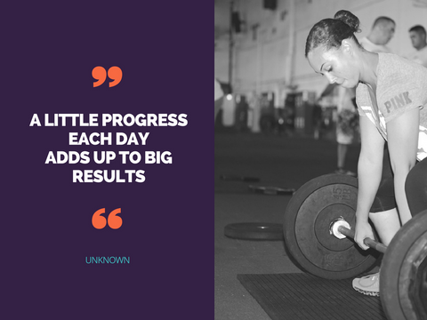 A little progress each day adds up to big results