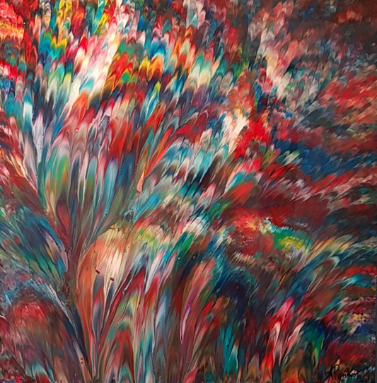 12x16 Canvas Spin Art - Delirium - SpinXartistry - Paintings & Prints,  Abstract, Movement - ArtPal