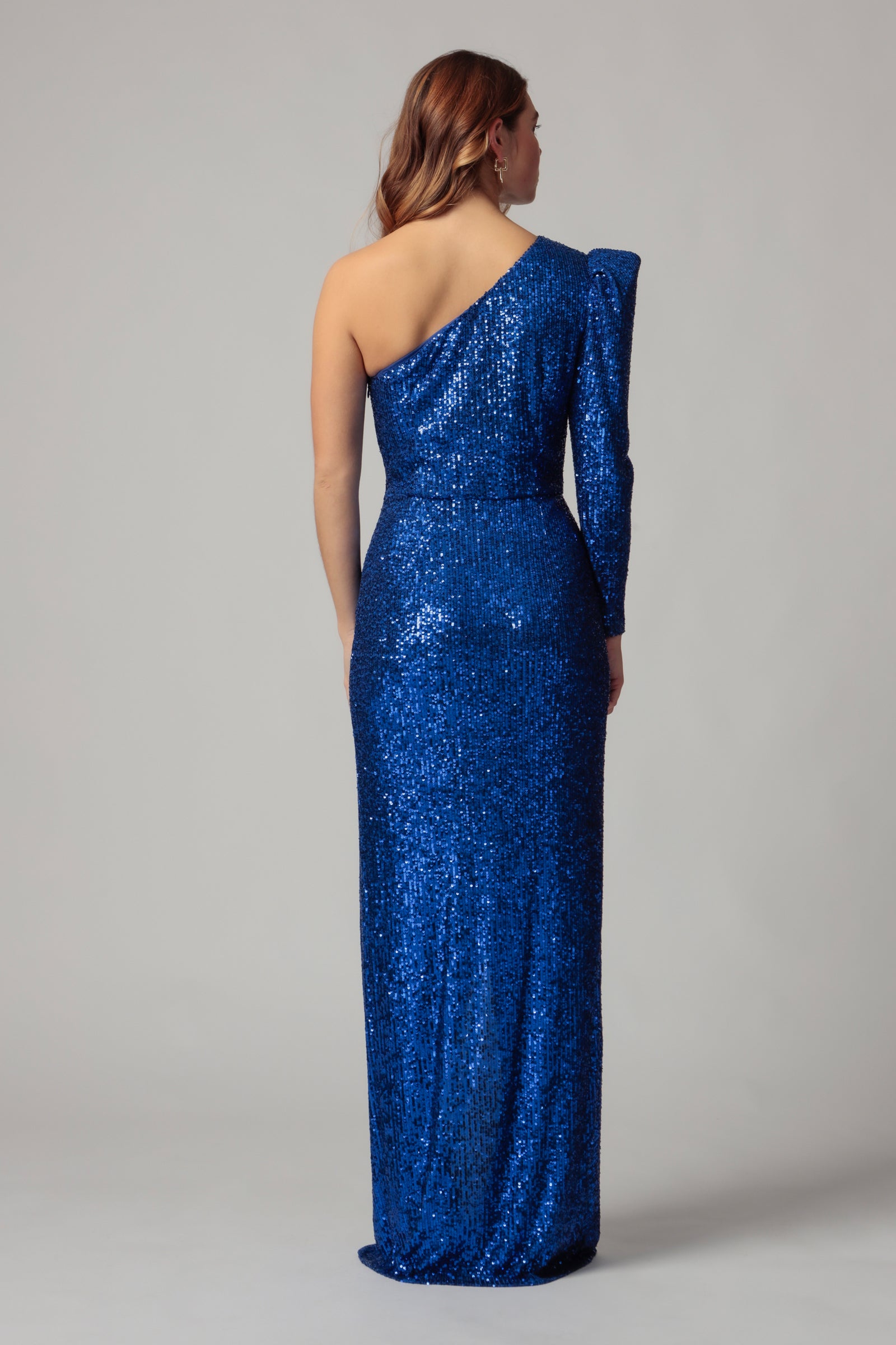 ANDI ONE SHOULDER SEQUIN GOWN
