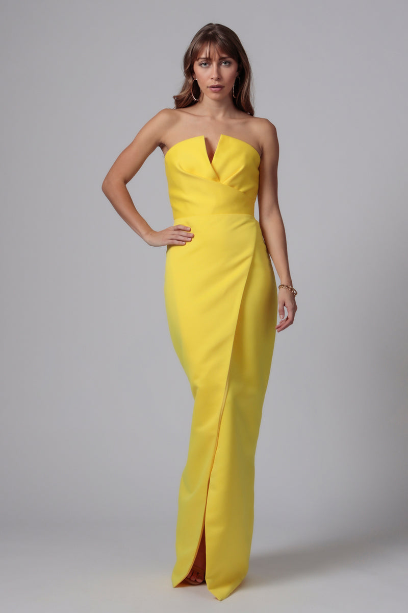 jay godfrey yellow gown