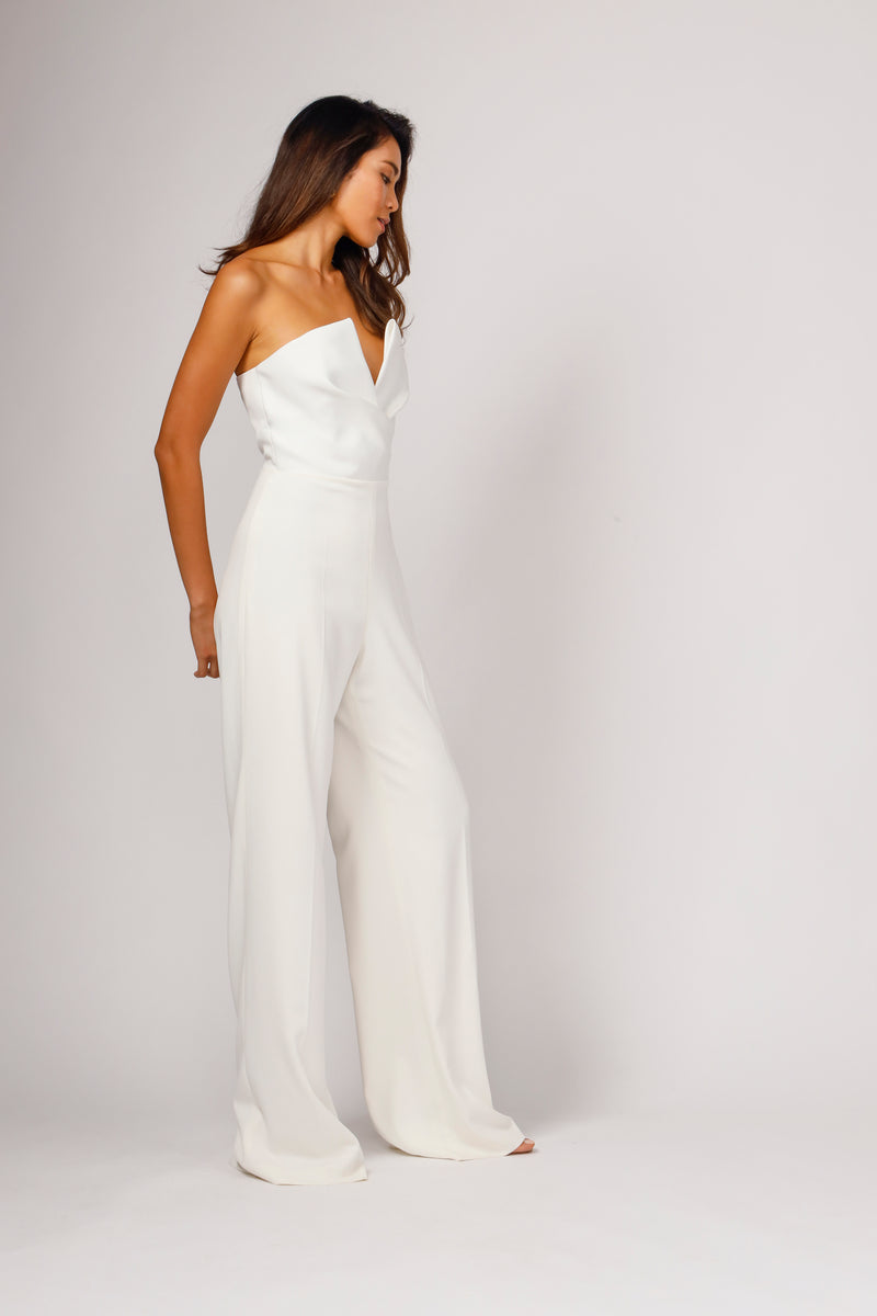 jay godfrey white jumpsuit