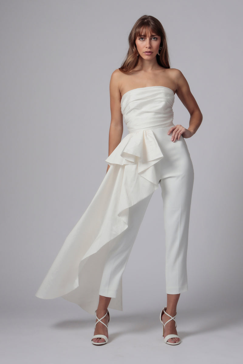 jay godfrey white jumpsuit