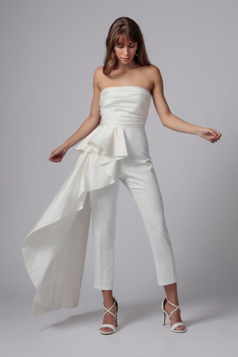 jay godfrey white jumpsuit