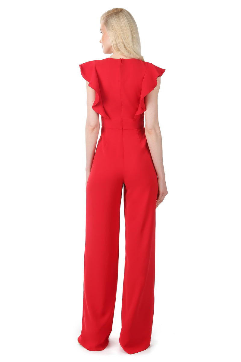 jay godfrey red jumpsuit