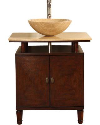 Silkroad 29" Modern Single Sink Bathroom Vanity