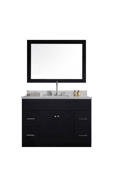 Ariel Hamlet 49" Single Sink Bathroom Vanity Set with White Quartz Countertop