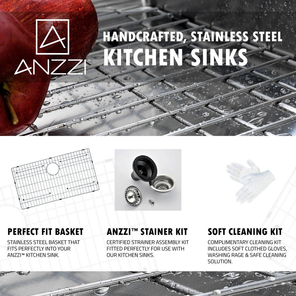 ANZZI VANGUARD Series KAZ3219-034 Kitchen Sink Kitchen Sink ANZZI 