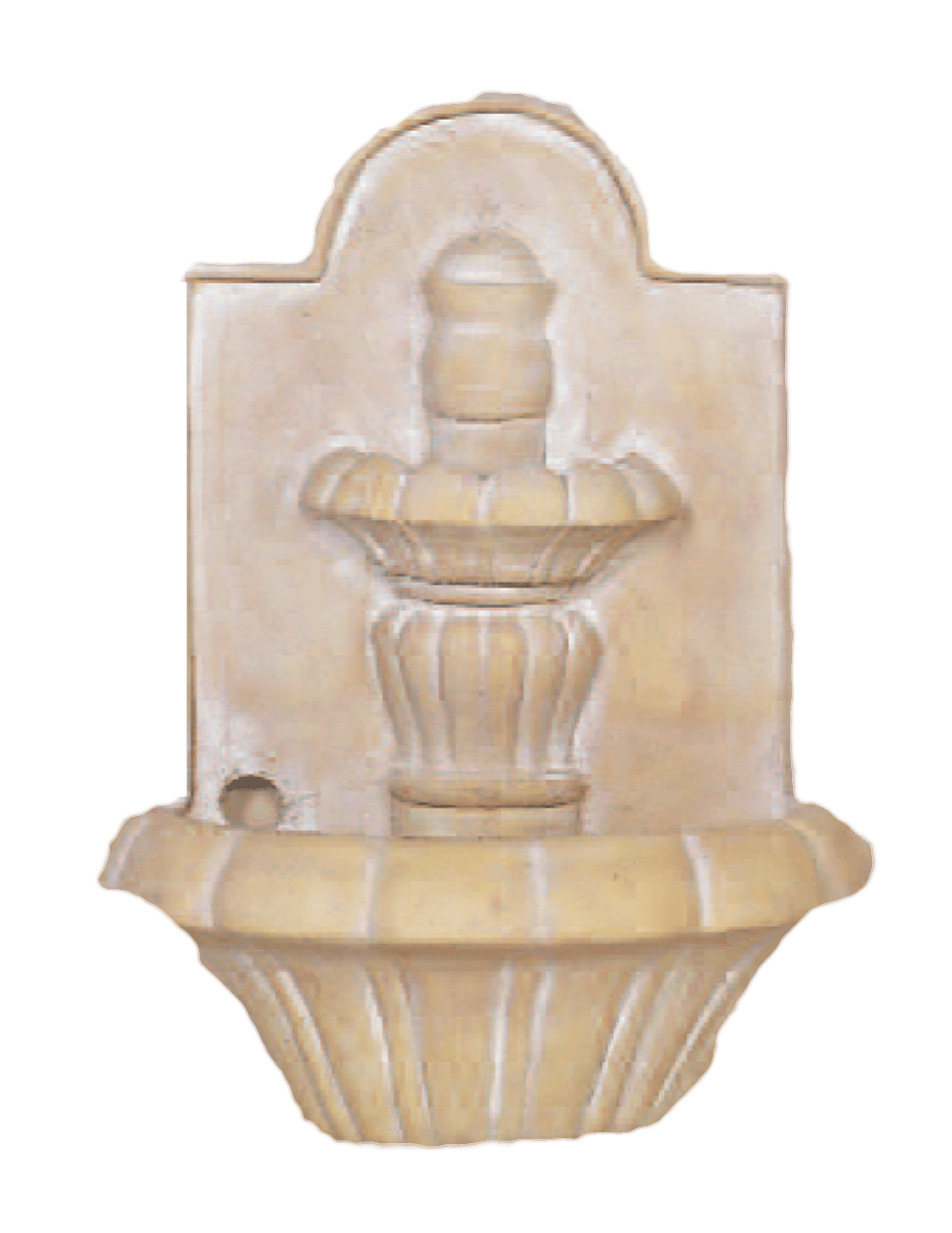 Spanish Wall Cast Stone Outdoor Garden Fountains Tuscan Basins