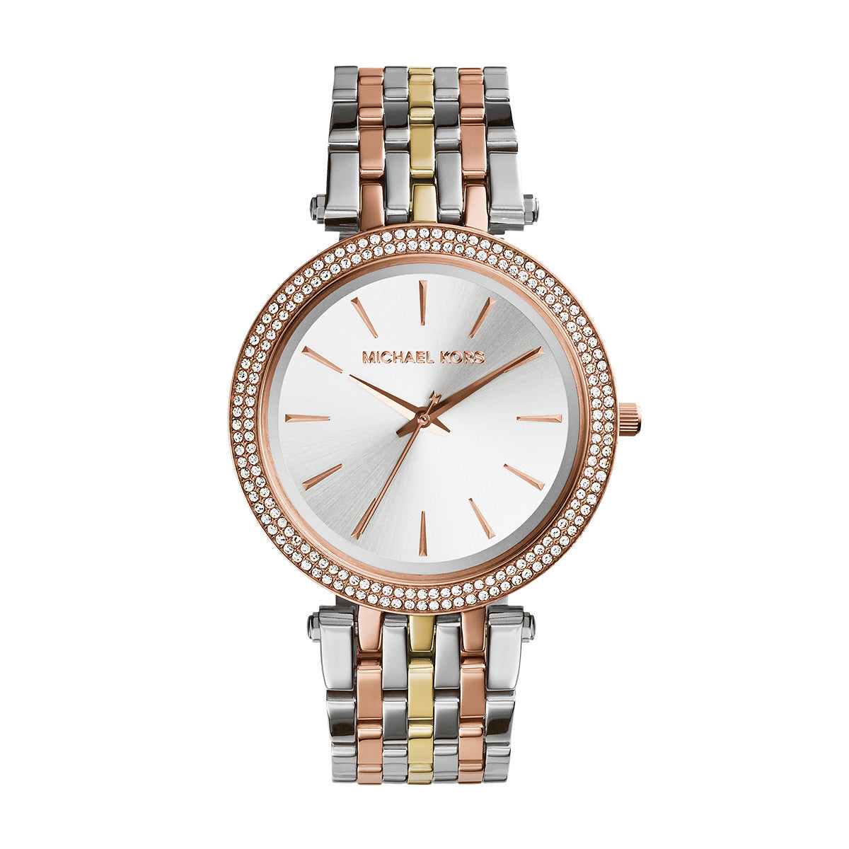 michael kors tri tone watch