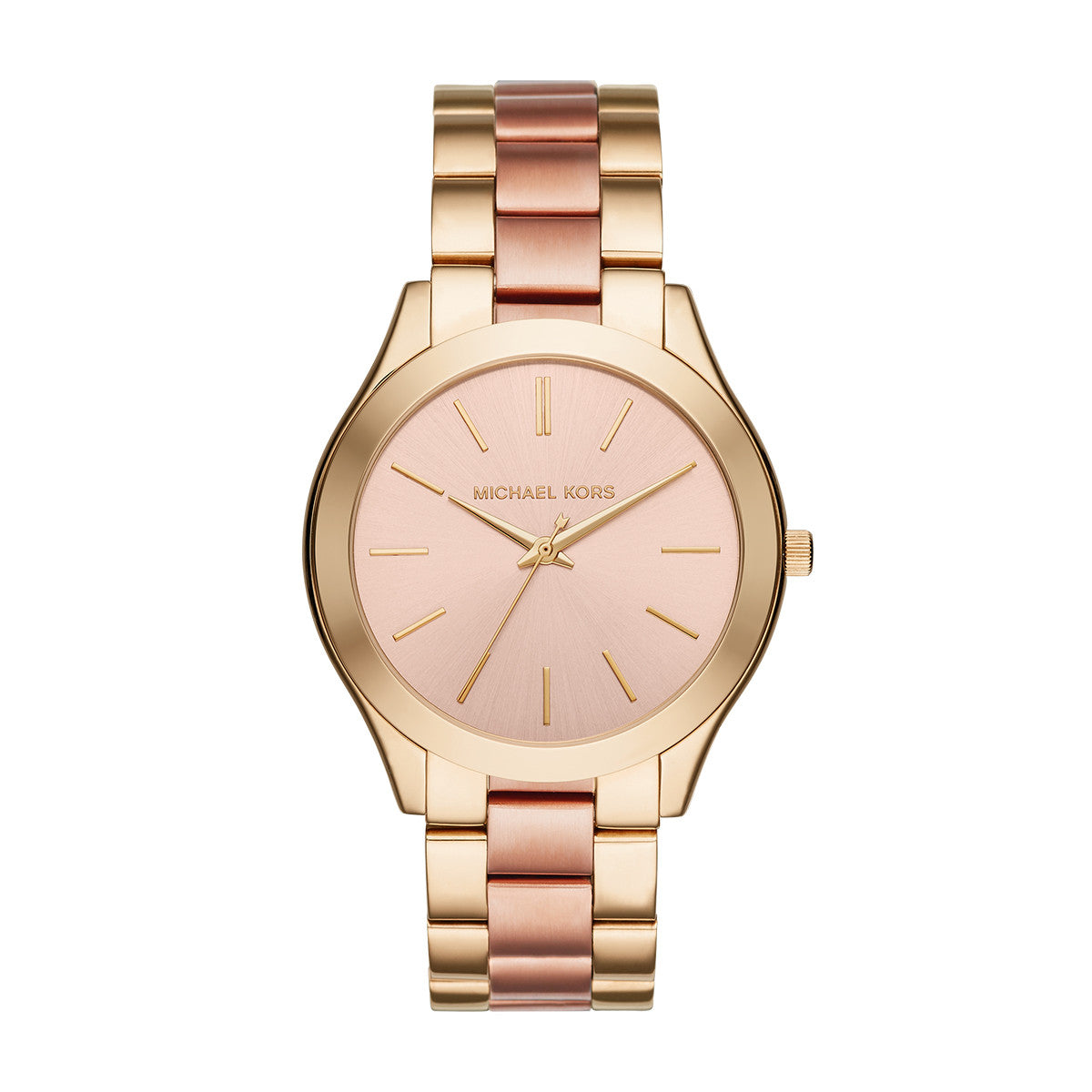 michael kors two tone watch rose gold