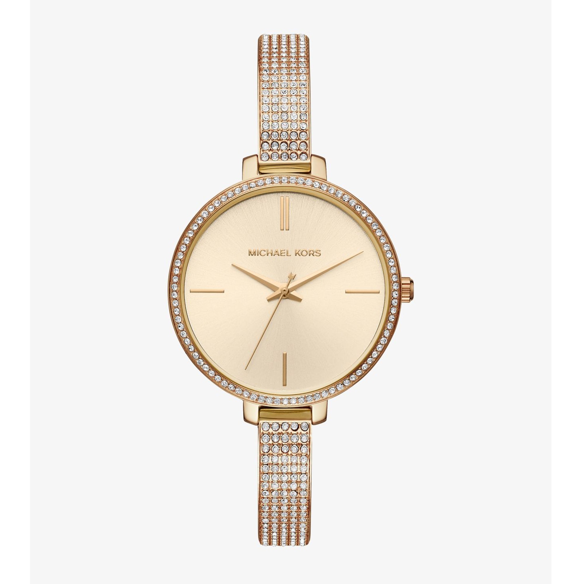 Michael Kors Jaryn Pavé Gold-Tone Watch 