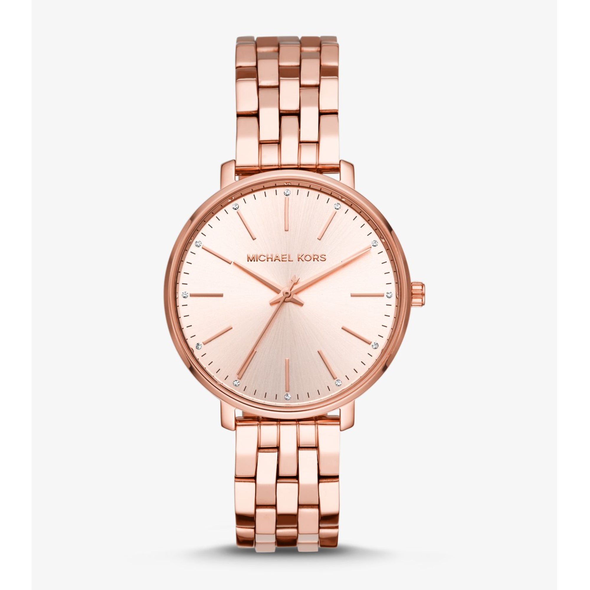 michael kors ladies watches silver and rose gold