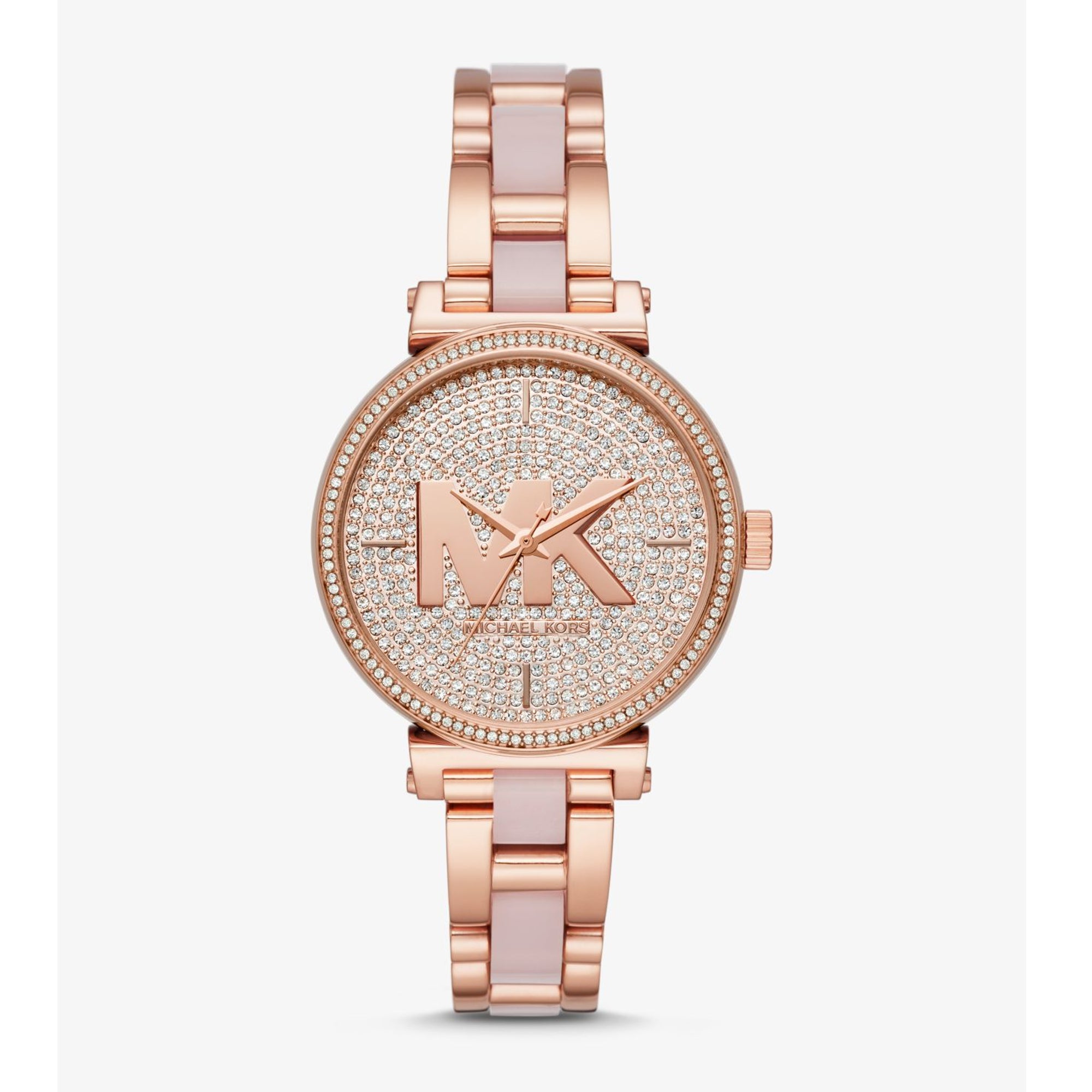 michael kors watch rose gold diamonds