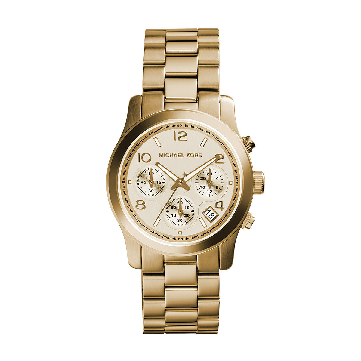 michael kors chronograph watch gold