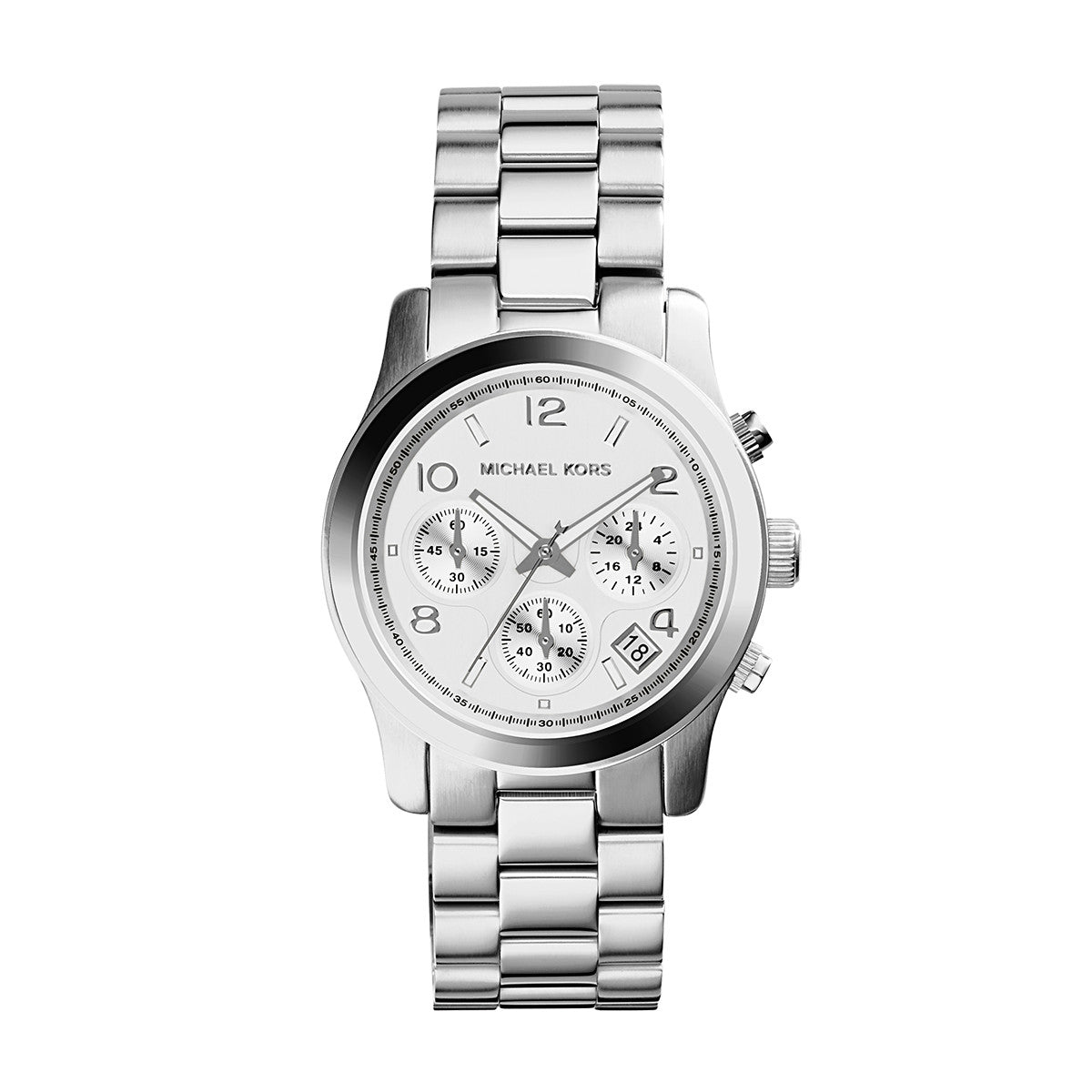 all stainless steel michael kors watch