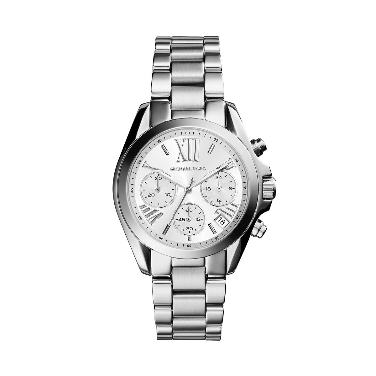 all stainless steel michael kors watch
