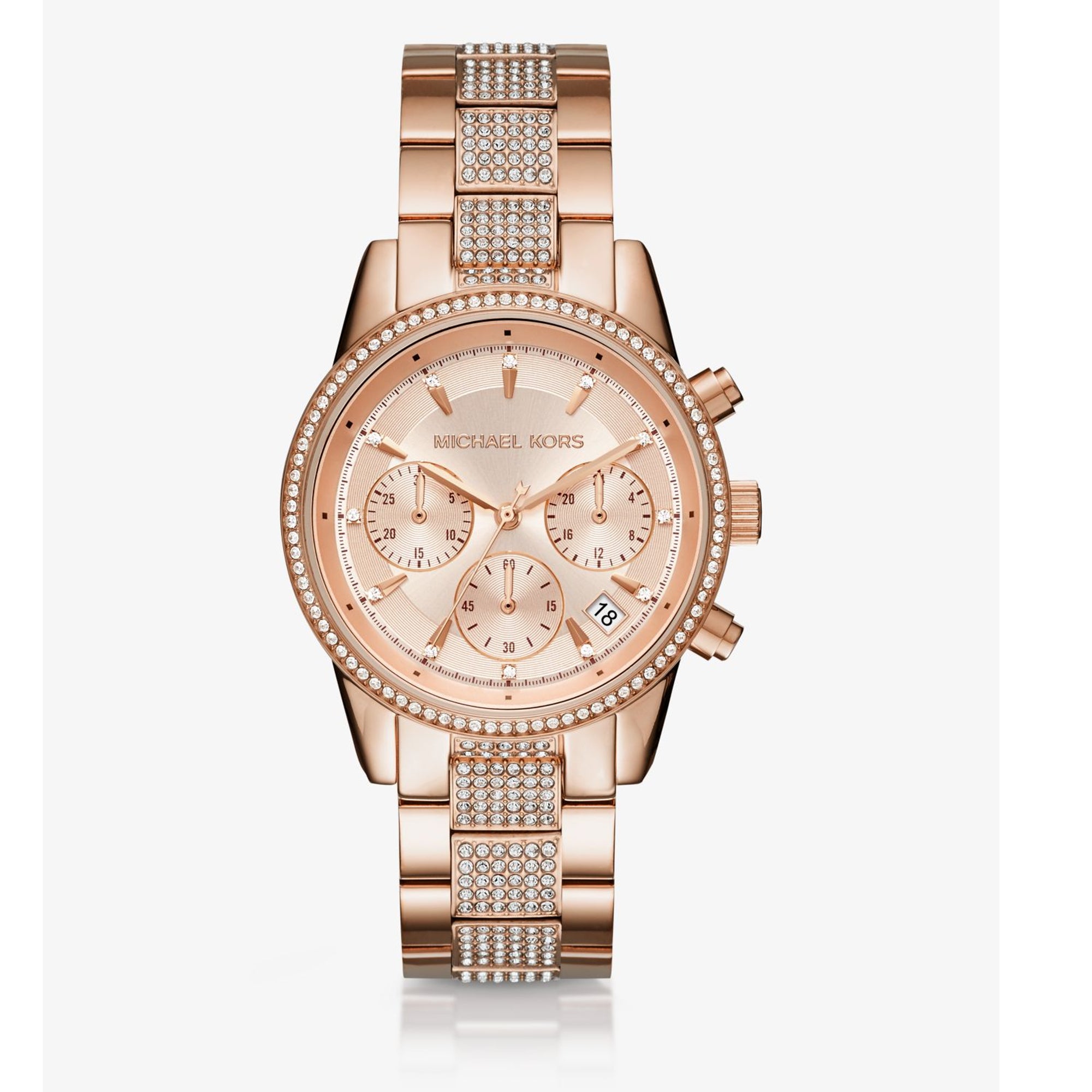 kors michael kors rose gold watch