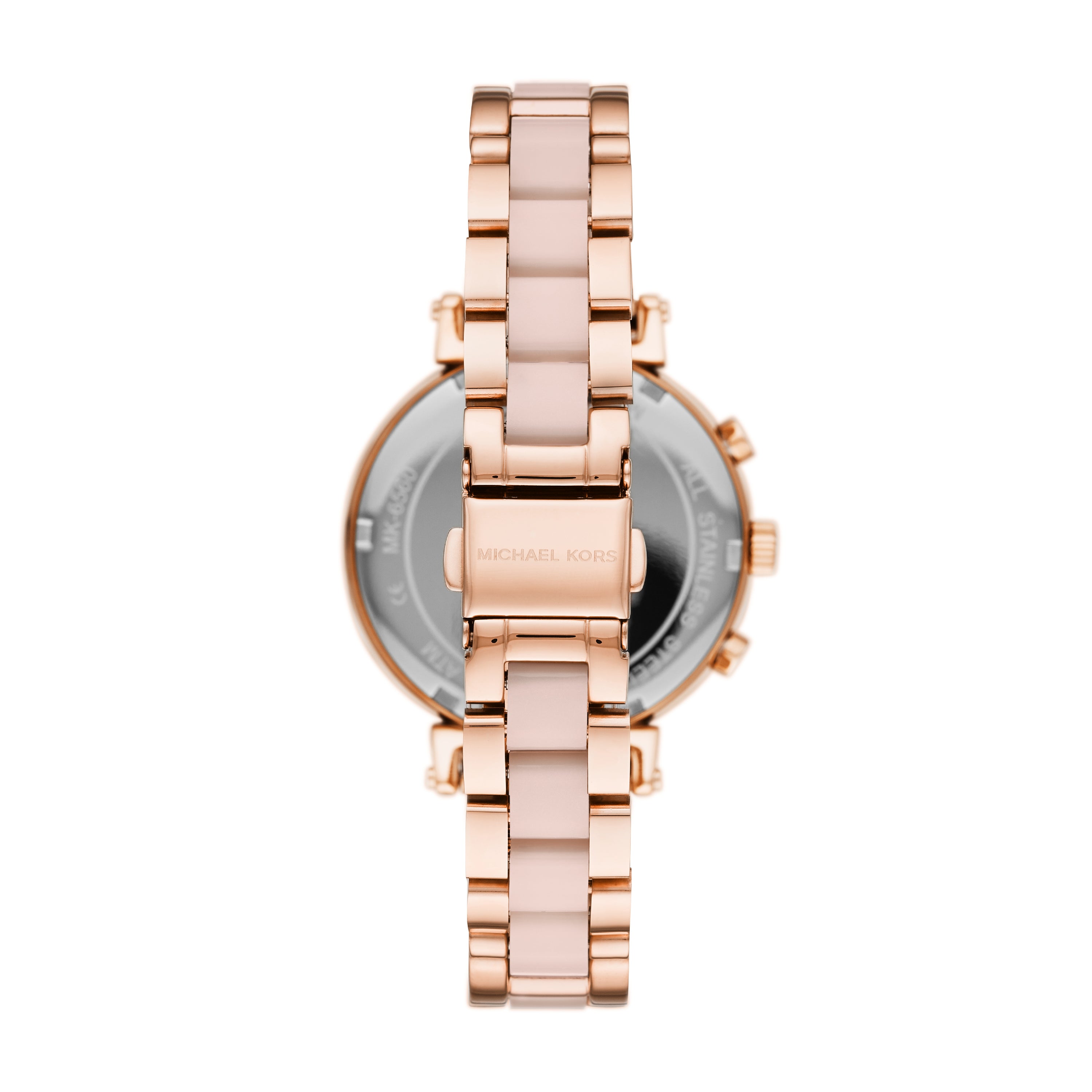 Rose Gold-Tone and Acetate Watch 