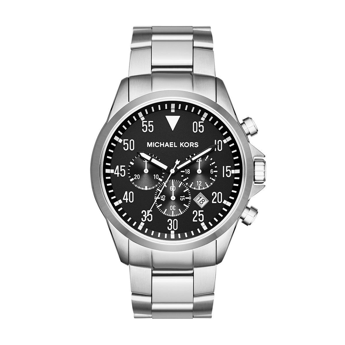 michael kors silver tone watch